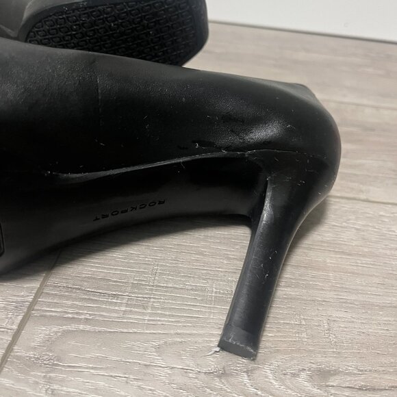 Rockport AdiPrene by Adidas Black Leather Pump Dress Heels Women’s Sz 7.5US/38EU - Picture 7 of 9